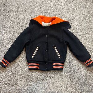 Vintage 80s Lasley Knitting Co Wool Lettermans Varsity Jacket Size 32 (XS)